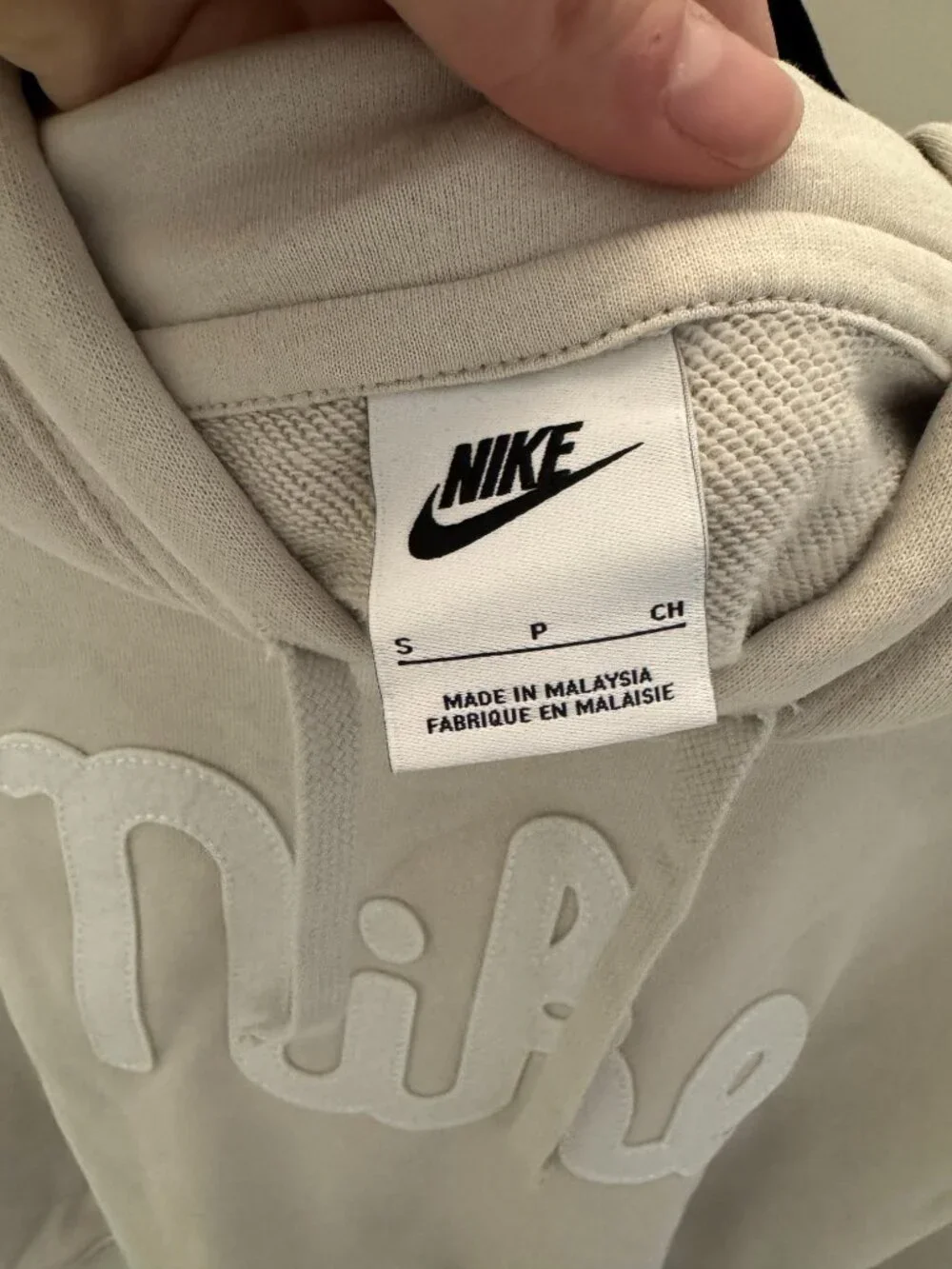 Nike Fleece Women's Oversized Graphic Crop Hoodie Small